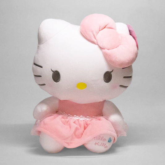 Peluche Hello Kitty con vestido rosa
