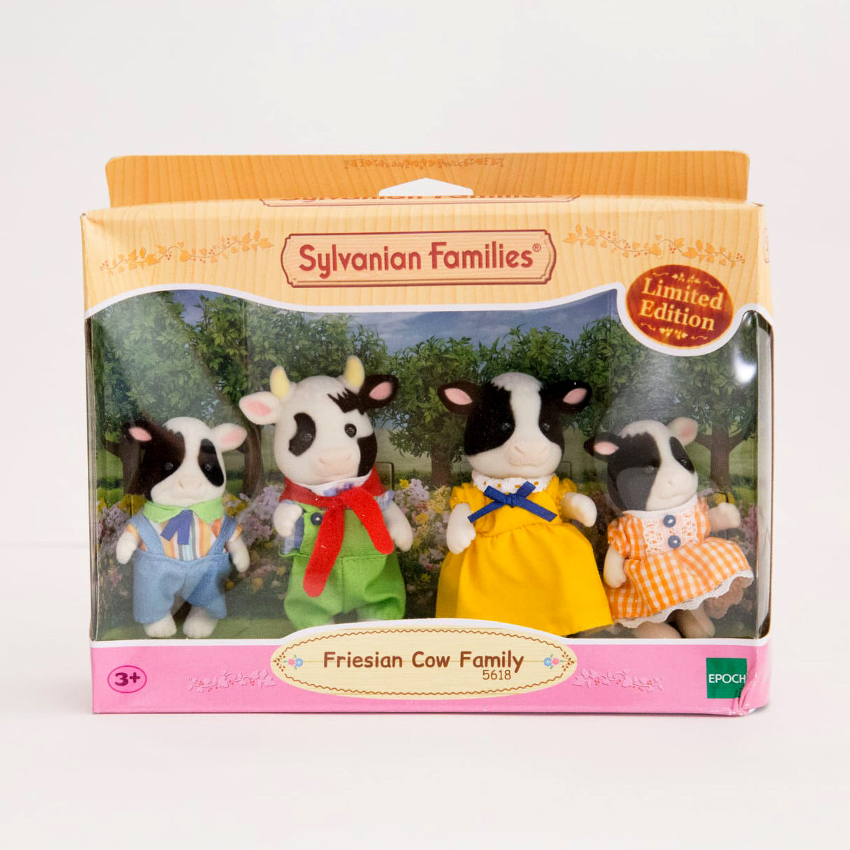 Sylvanian Families Familia de Vaquitas Fresian Cow de Edición Limitada